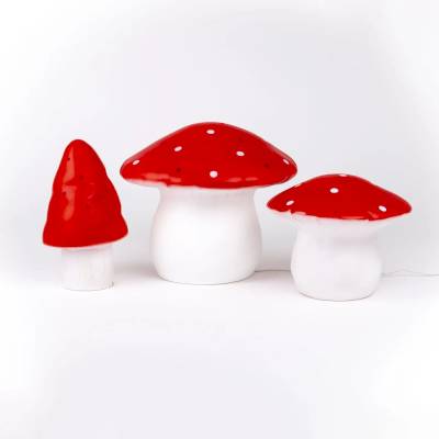 Grande Lampe Champignon Rouge