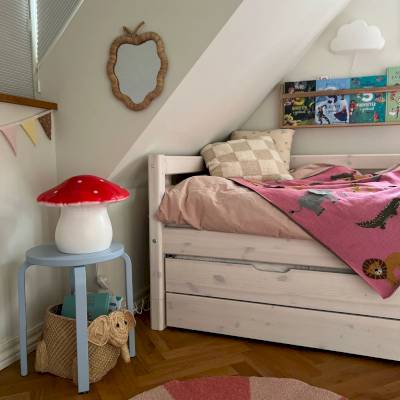 Grande Lampe Champignon Rouge