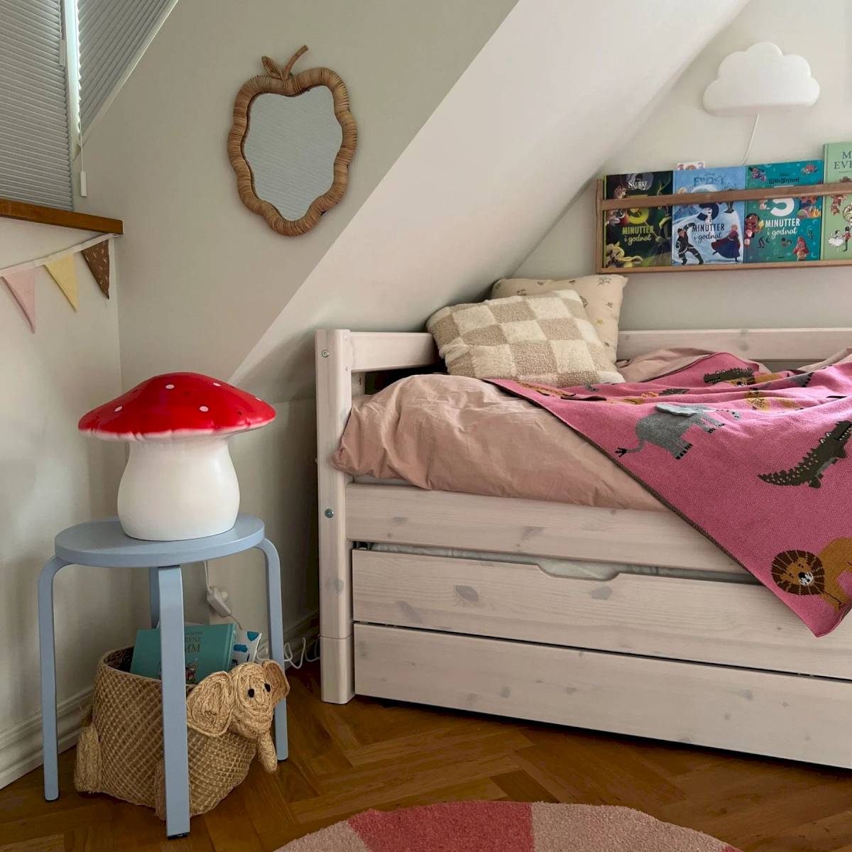 Grande Lampe Champignon Rouge