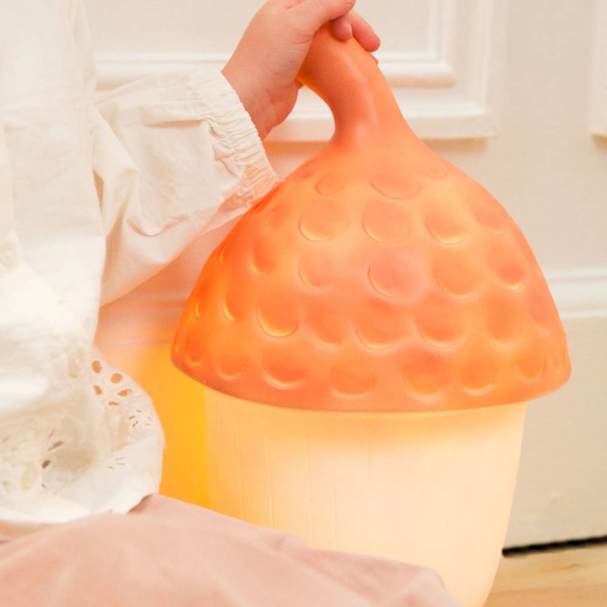 Lampe Gland brique rouge