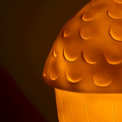 Lampe Gland brique rouge