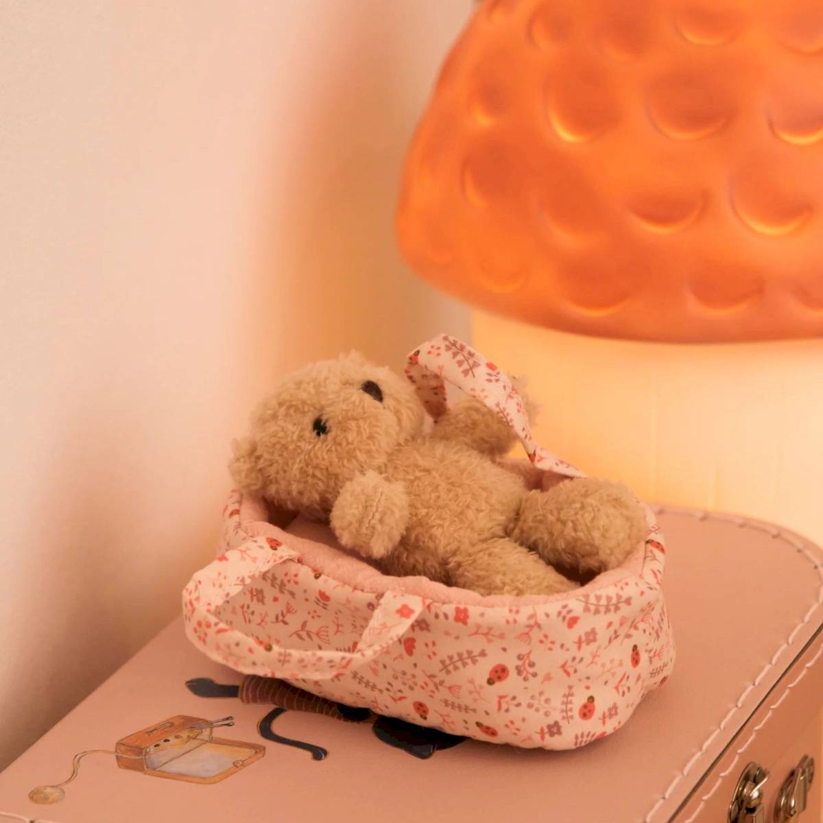 Lampe Gland brique rouge