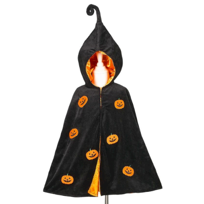 Cape citrouille Halloween 4-8 ans