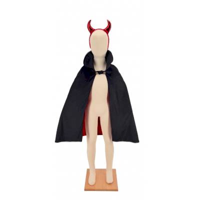 Cape de vampire et serre tête Vampi 3-7 ans