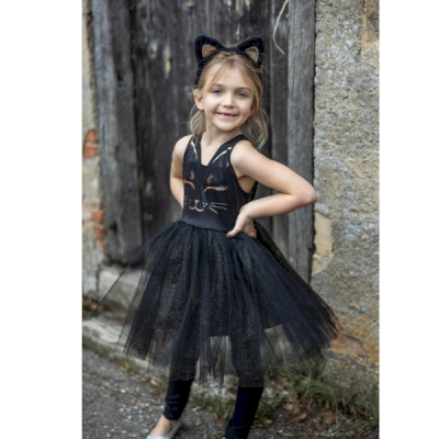 Robe chat noir 5-6 ans