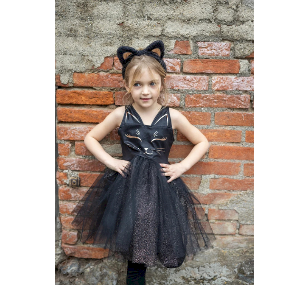Robe chat noir 5-6 ans