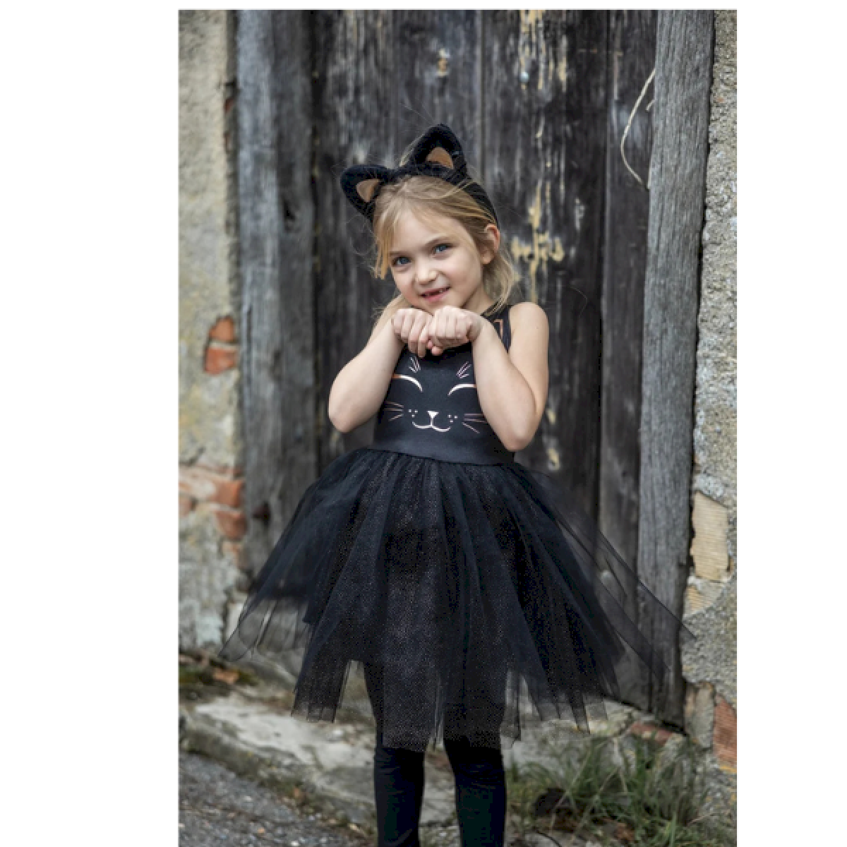 Robe chat noir 3-4 ans
