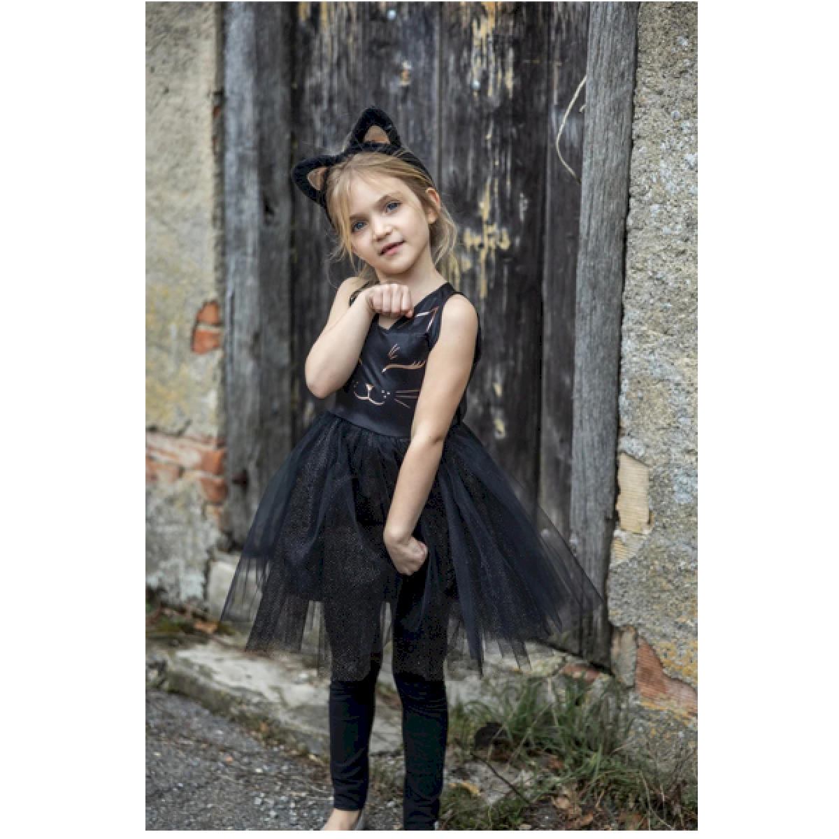Robe chat noir 3-4 ans