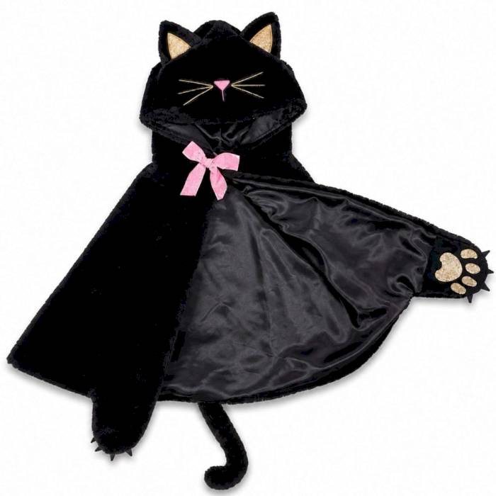Cape chat noir 2-3 ans