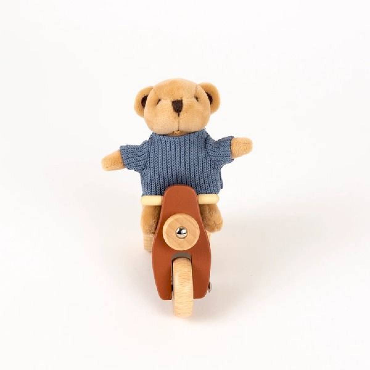 Mini Peluche Ours Alexis sur sa vespa
