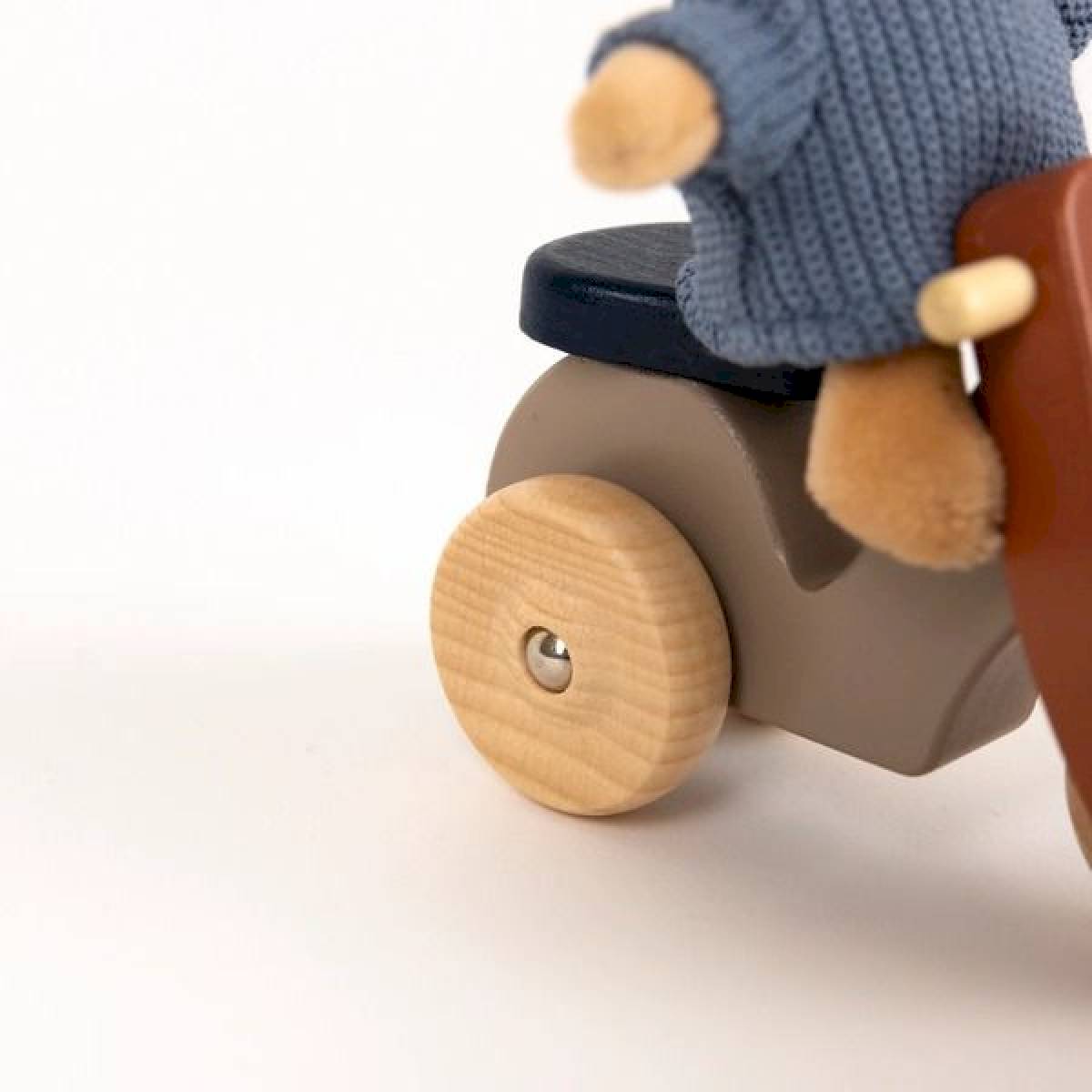 Mini Peluche Ours Alexis sur sa vespa