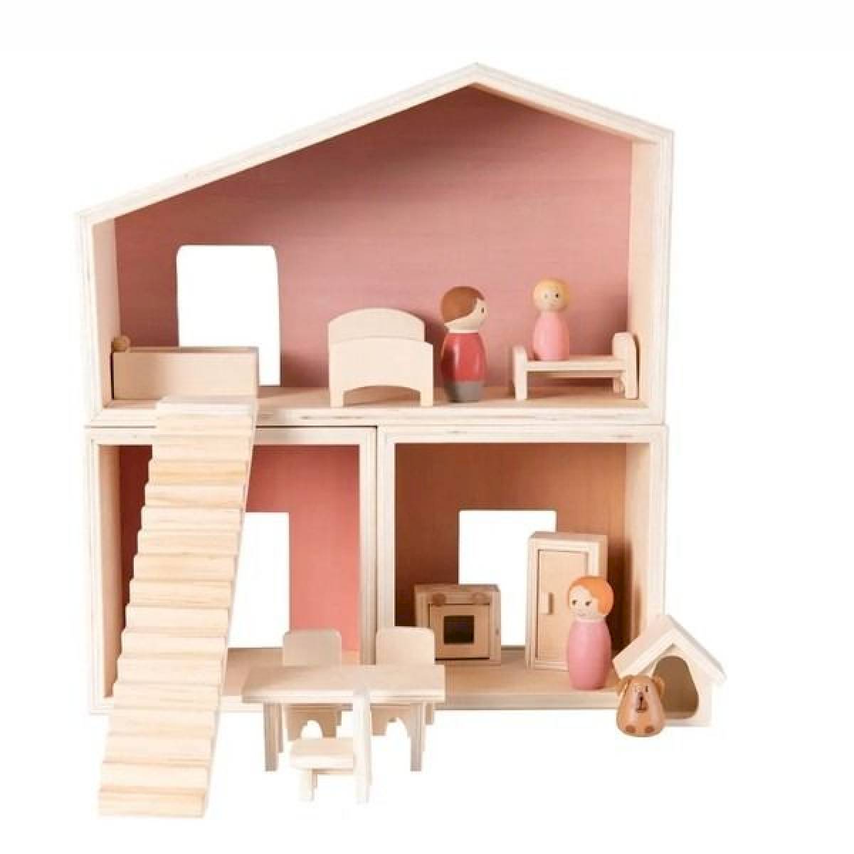 La maison en rondins et ses amis miniatures(dupliqué)