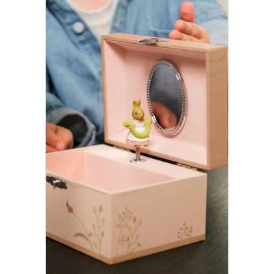 Boîte à bijoux musicale Lapin et Coccinelle