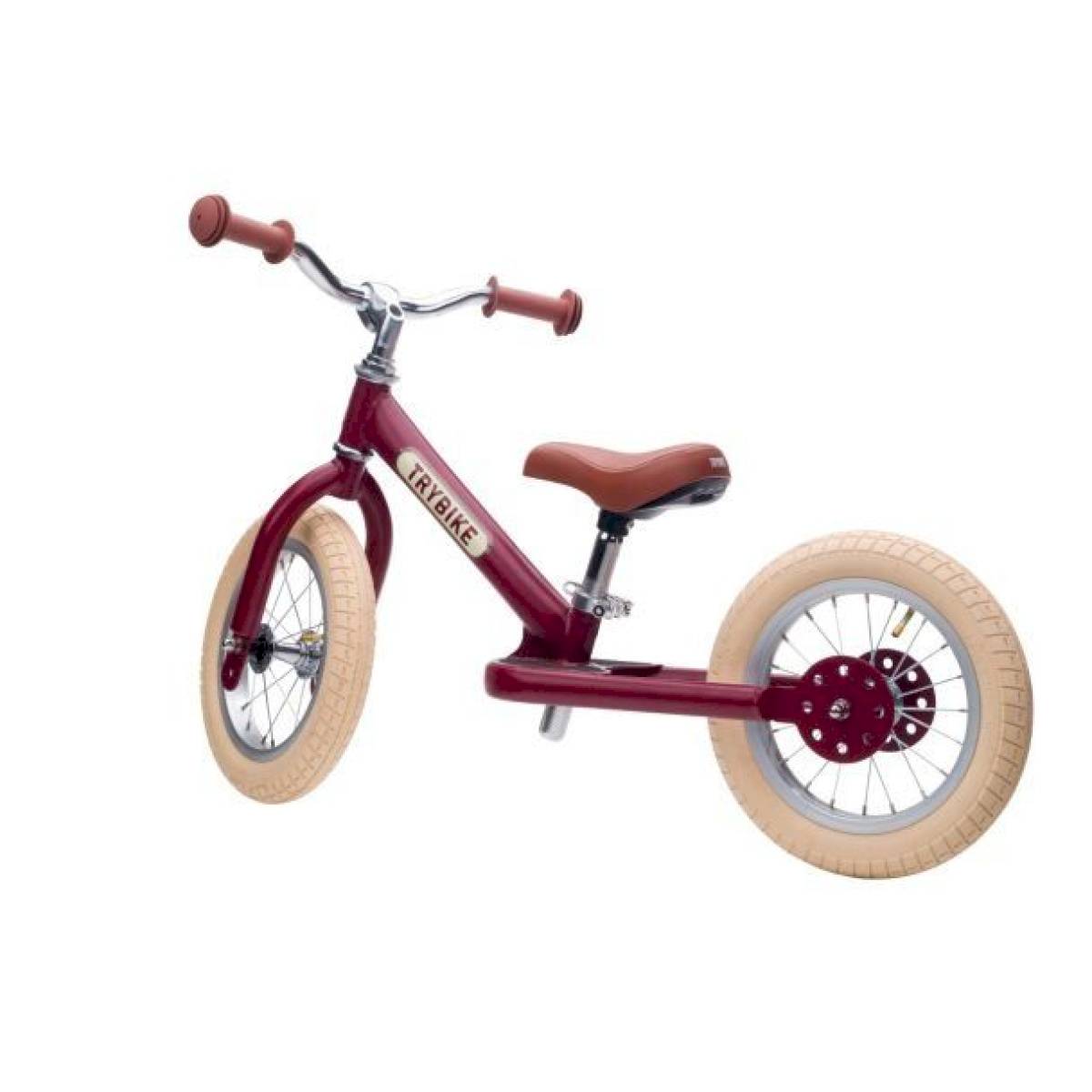 Draisienne Trybike 2 roues vintage rouge
