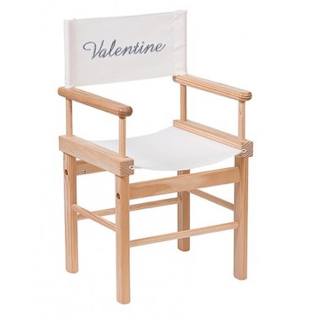 Fauteuil metteur en scène naturel personnalisé