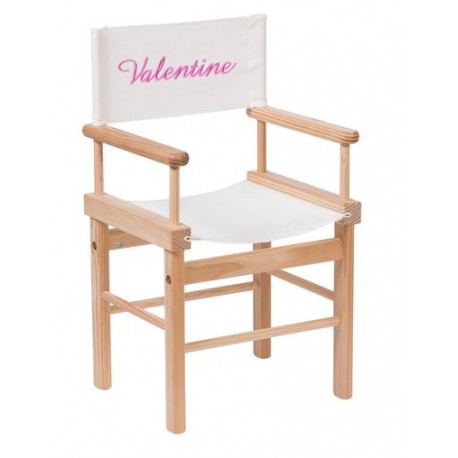 Fauteuil metteur en scène naturel personnalisé