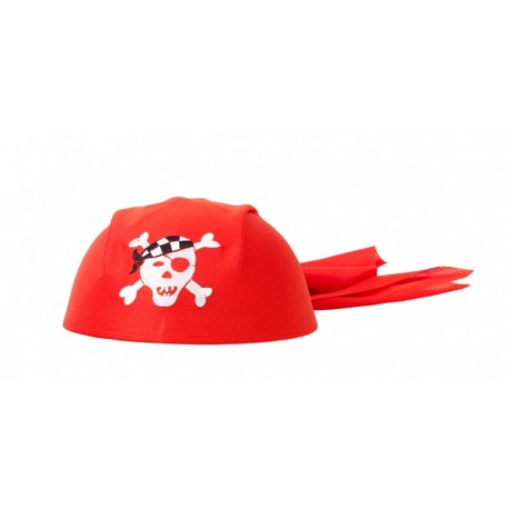 Chapeau de pirate O'Mally rouge