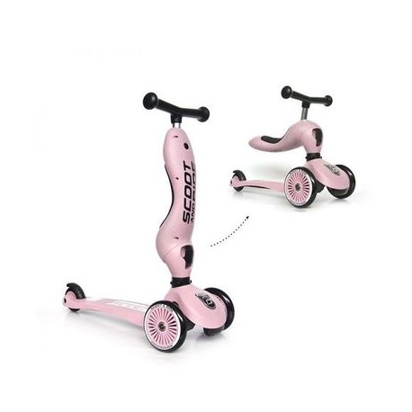 Trottinette 2 en 1 Scoot and Ride rose