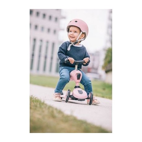 Casque Scoot and Ride rose